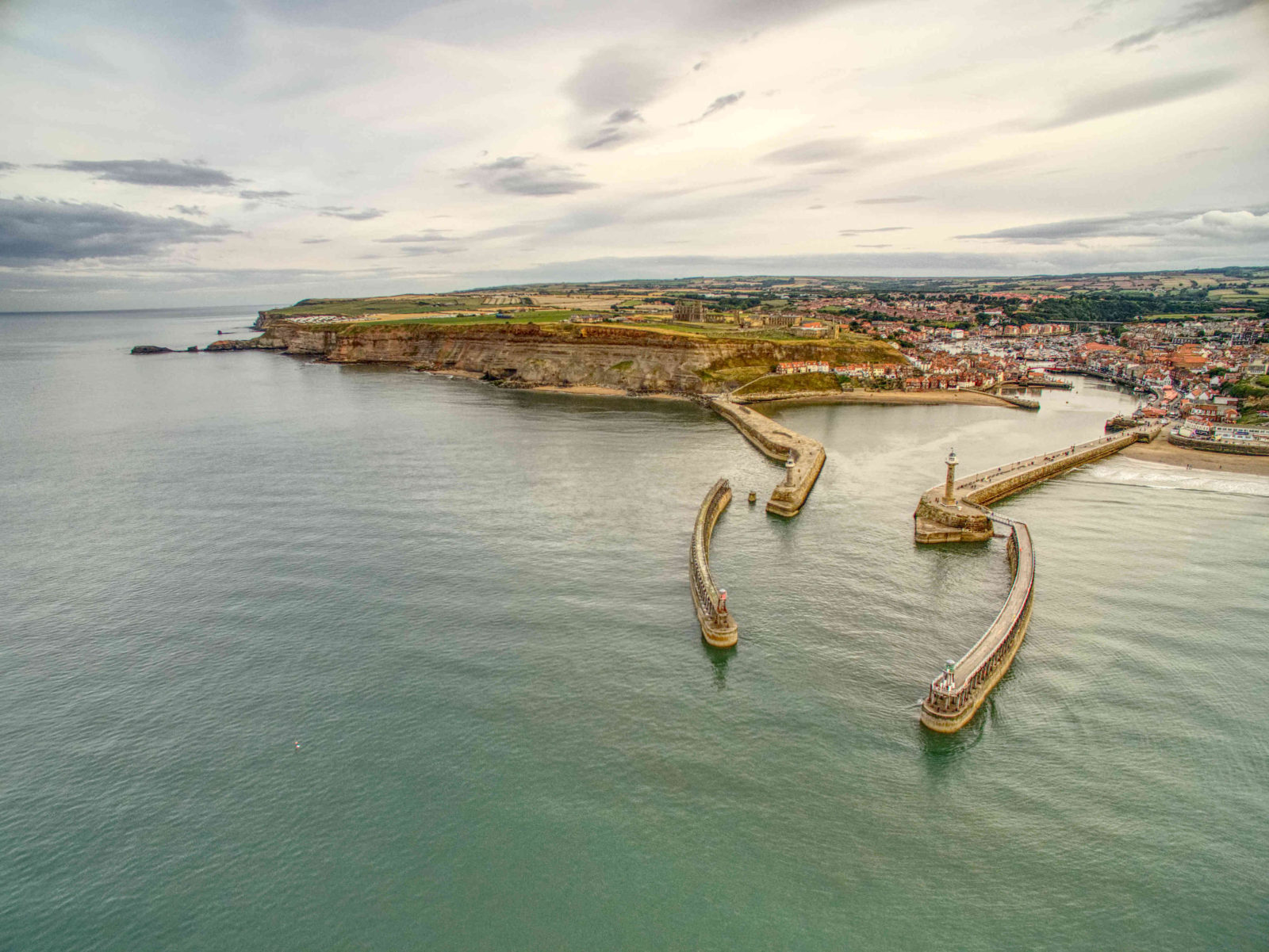 Whitby by drone