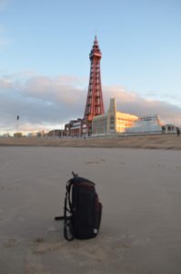 My Trusted drone bag at Blackpool Tower