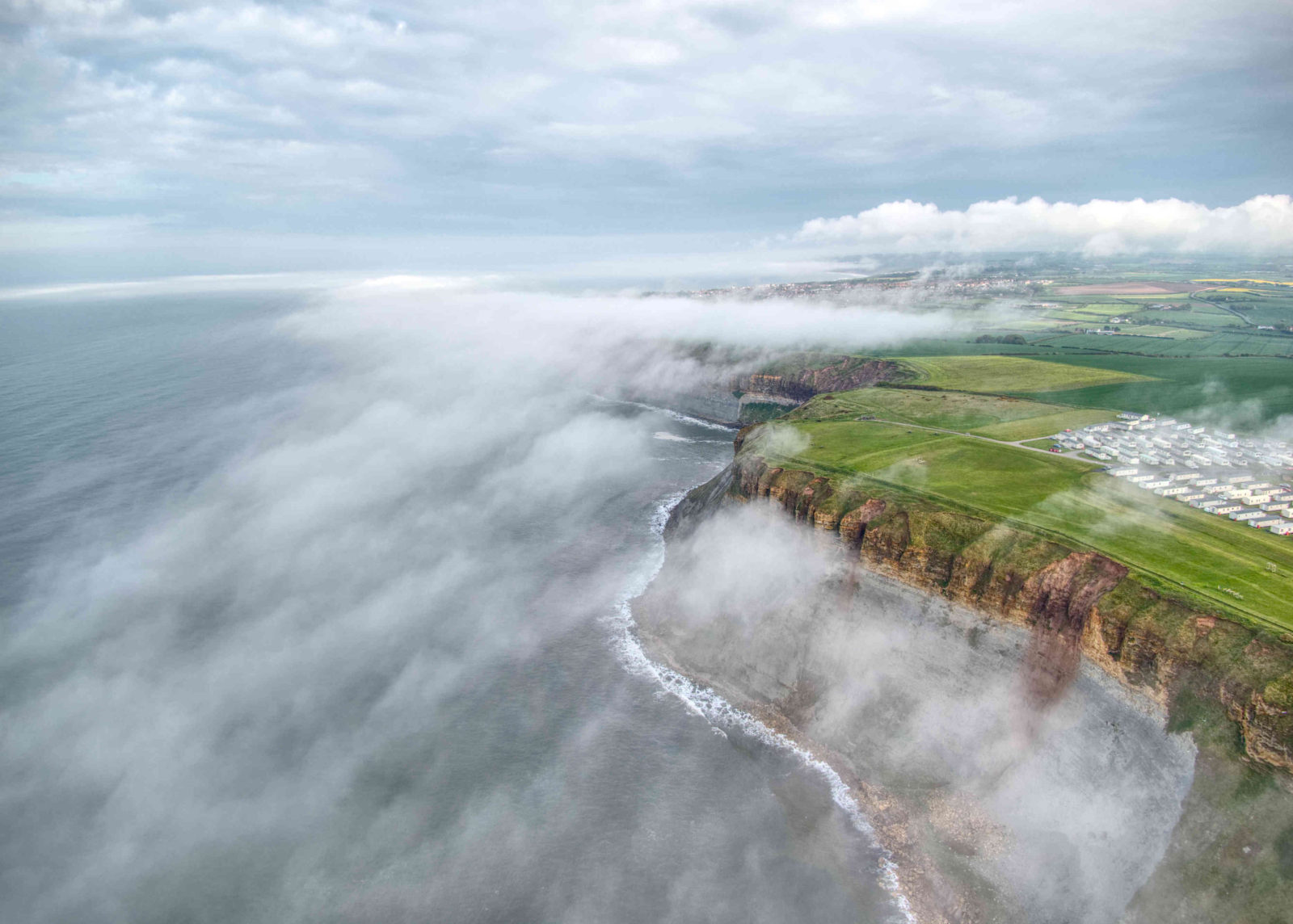 Drone over clouds