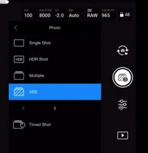 DJI AEB Setting