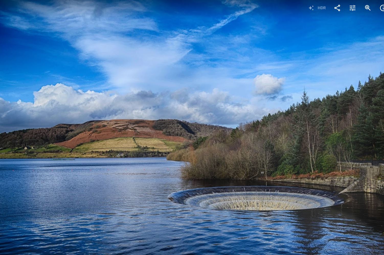 Ladybower plughole running