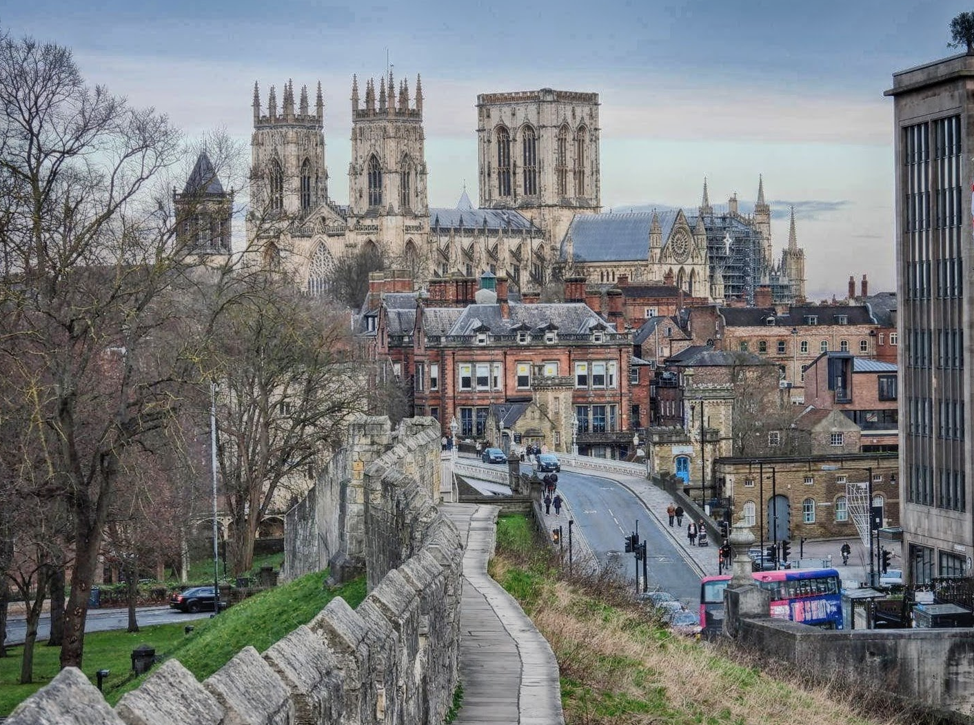 Classic photo of York Minster from the walls
